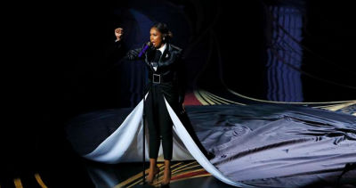 جنیفر هادسون در حین اجرای ترانه در مراسم اسکار ۲۰۱۹